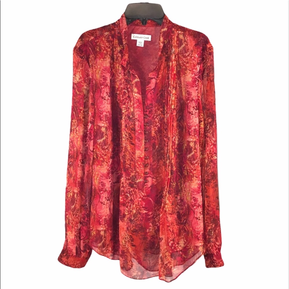 Coldwater Creek Gorgeous Flowing Shirt, size 14/16